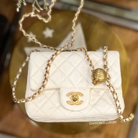 chanel gold ball bag price|Chanel flap bag price.